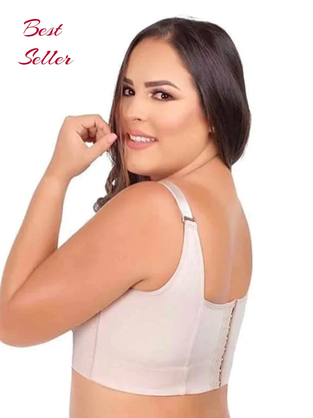 Damen-BH in Beige, tiefer Ausschnitt, verstellbare Träger, Bestseller, bequem, stützend.