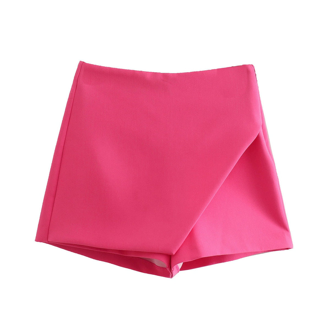 Rosa Damen Skort, modisch, bequem, Sommerkleidung, vielseitig, Freizeit, elegantes Design.