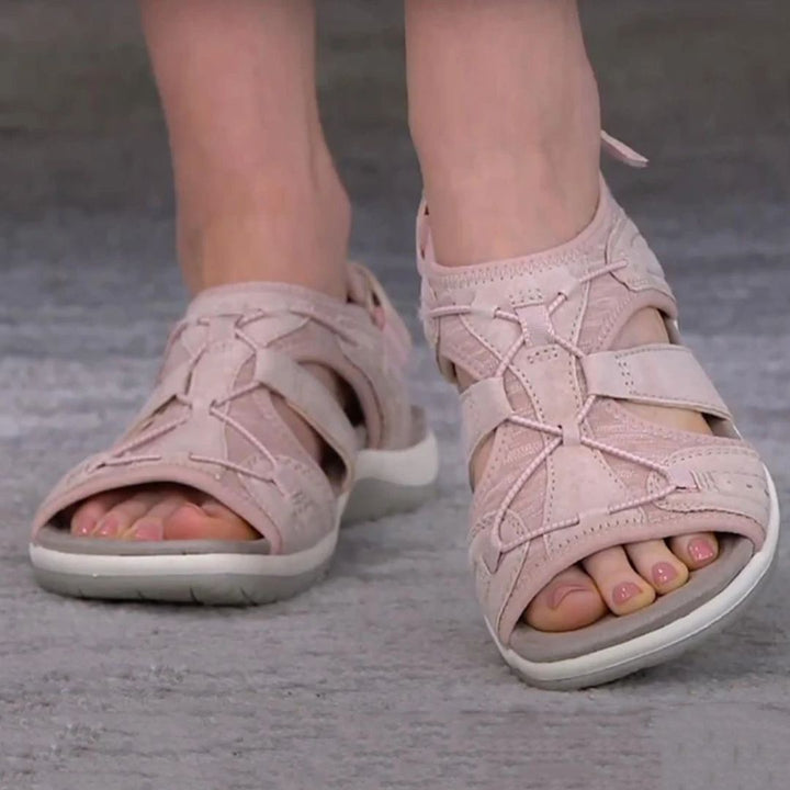 Damen Sandalen rosa, atmungsaktiv, bequem, Freizeit, Sommer, rutschfest, Outdoor, modisch
