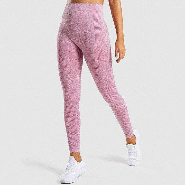 Damen Shaping-Leggings rosa, nahtlos, figurformend, Sportbekleidung, elastisch, bequem.