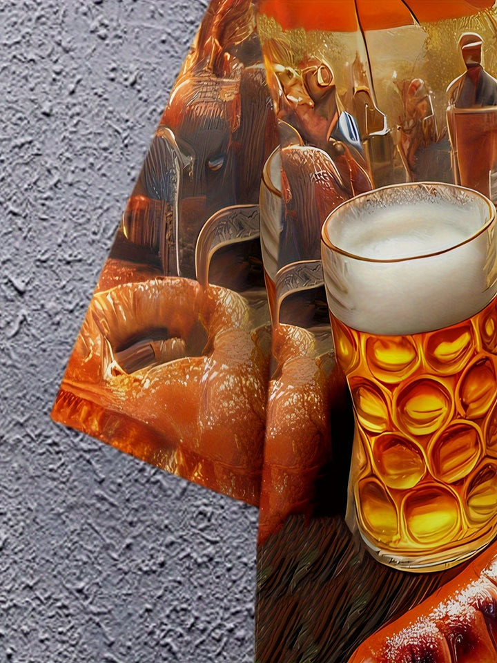 Pánské tričko s krátkým rukávem a potiskem „BBQ a pivo“ – Karl Oktoberfest 2025