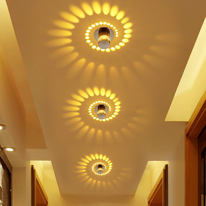 Moderne LED-Deckenleuchte, warmweiß, energiesparend, für Flurbeleuchtung, stilvolles Design.