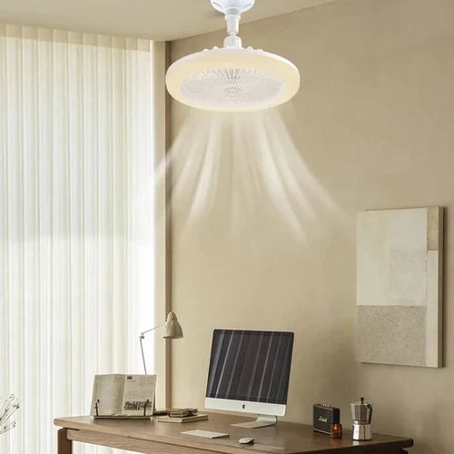 Moderne LED-Deckenleuchte, rund, weiß, energiesparend, für Wohnzimmer oder Büro.