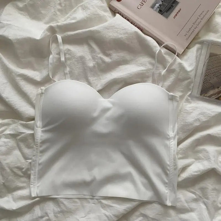 Sada 4 lehkých topů s vestavěnou bandeau podprsenkou - Tiana