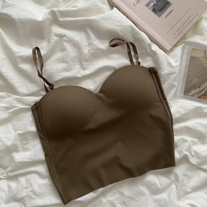 Sada 4 lehkých topů s vestavěnou bandeau podprsenkou - Tiana