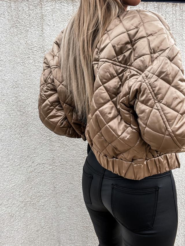 Zateplená dámská bomber bunda s kapsami – Marisa