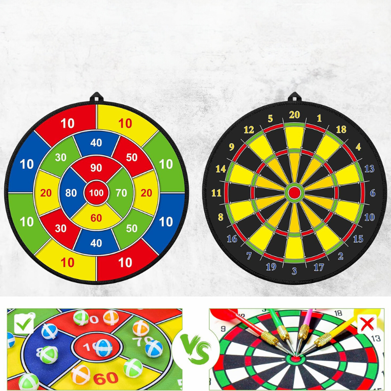 Bunte Dartscheibe Set, magnetisch, doppelseitig, für Kinder, Indoor-Spielzeug, Zielscheibe.