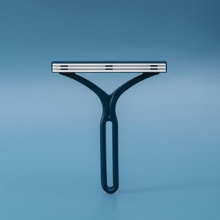 Doppelseitiger manueller Haarentferner, schwarz, Kunststoff, ergonomisch, für glatte Haut.