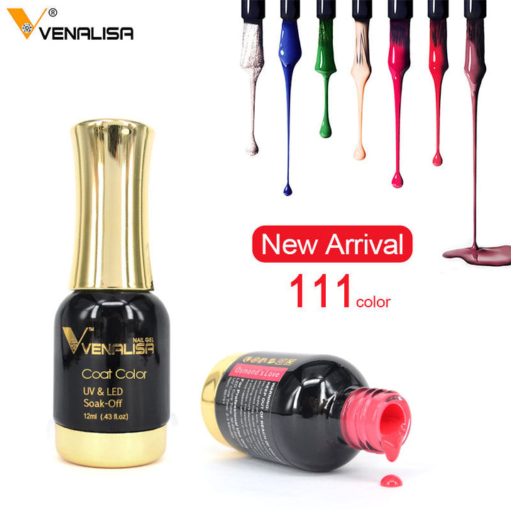 Venalisa Nagellack, UV & LED, 111 Farben, 12ml, Goldflasche, Soak-Off Gel, Neuheit.