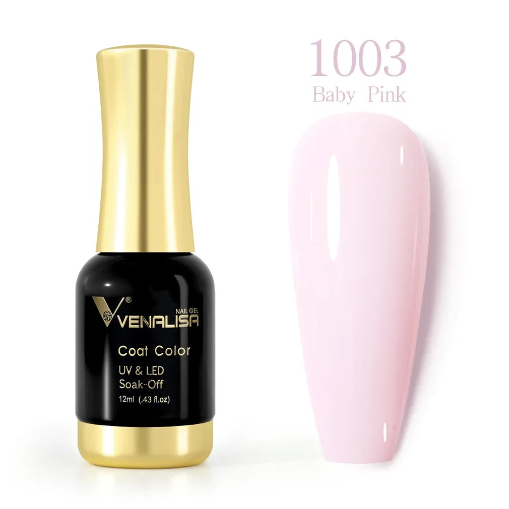 Venalisa Nagellack Baby Pink 1003, UV LED, 12ml, Soak-Off, glänzend, langlebig.