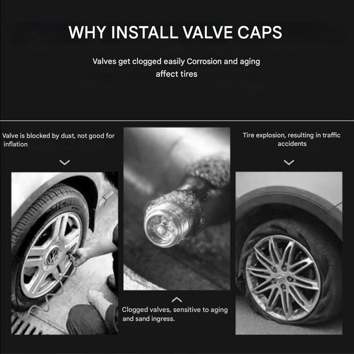 Sada ventilků značky WheelTops (4 kusy)