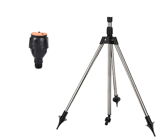 Stativ mit verstellbaren Beinen und schwarzem Kopf, ideal für Fotografie und Videoaufnahmen.