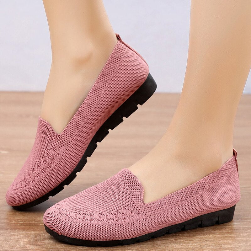 Pohodlné a ventilované dámské slip-on na podzim s podporou klenby - Leona
