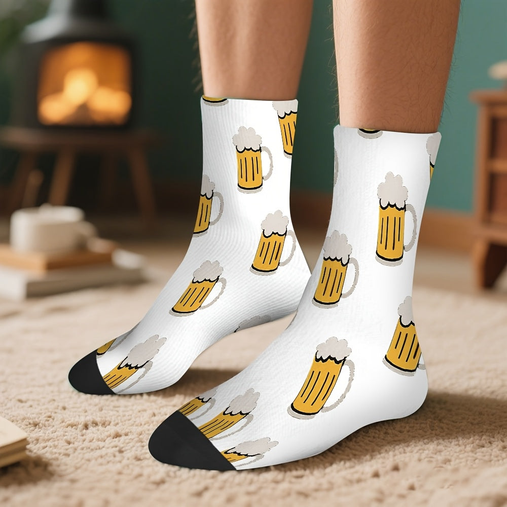 3 páry ponožek s motivem pivního půllitru – HopfenSocken Oktoberfest 2026