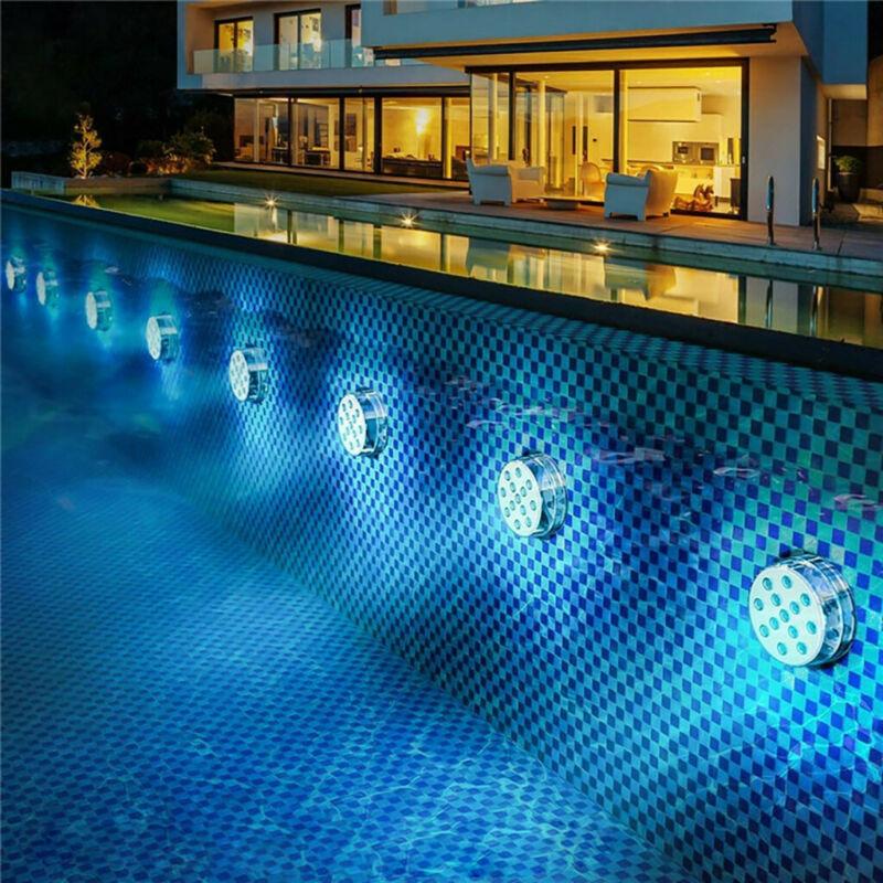Vodotěsná LED podvodní lampa s dálkovým ovládáním - GlowRipple