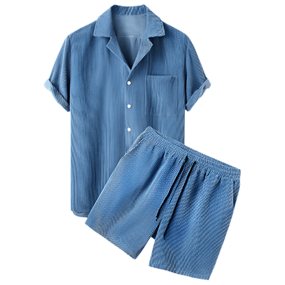 Dvojdílná pánská velurová letní souprava – Fabio