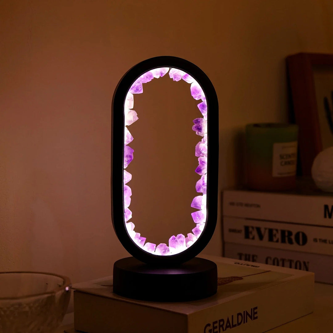 Ručně vyrobená ametystová lampa - Serenith