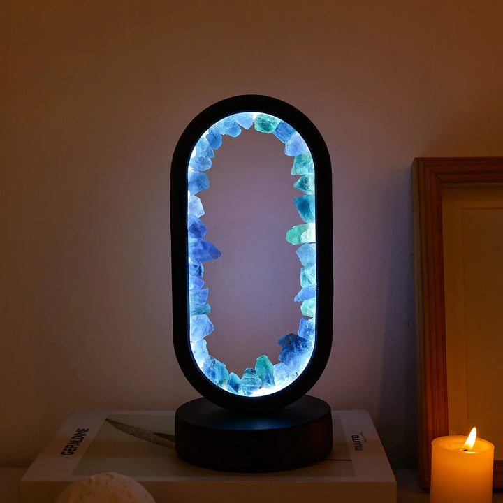 Ručně vyrobená ametystová lampa - Serenith