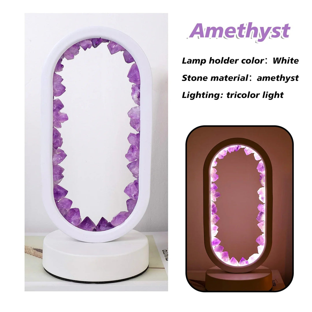 Ručně vyrobená ametystová lampa - Serenith