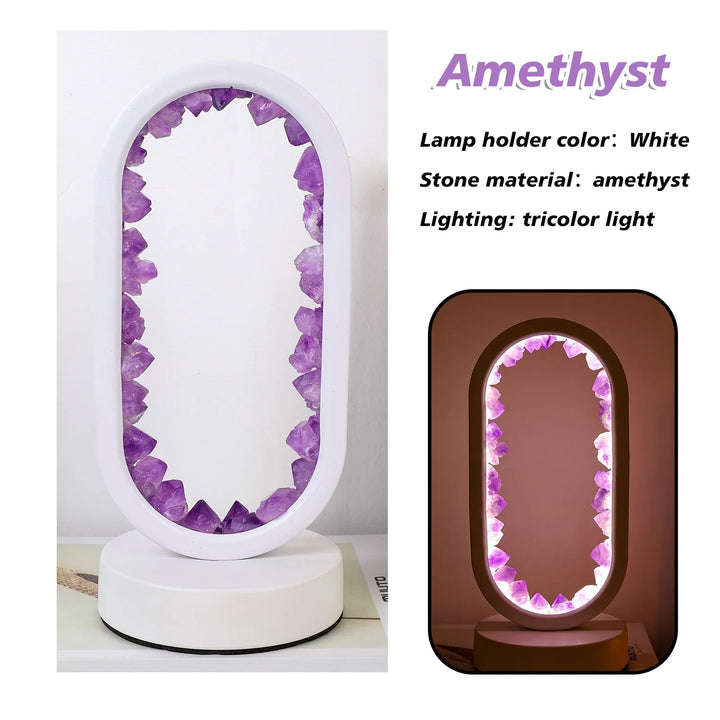 Ručně vyrobená ametystová lampa - Serenith