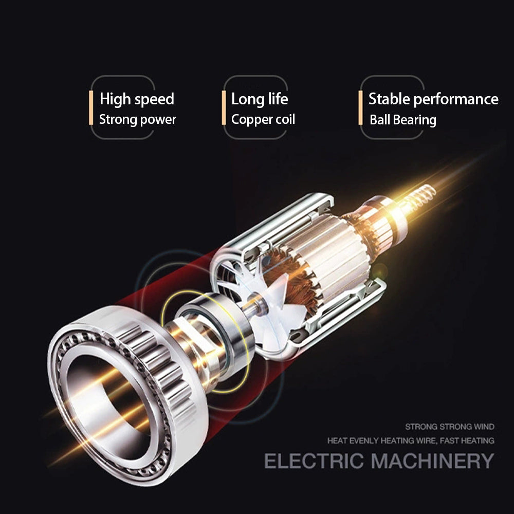 Elektrischer Motor mit Kupferspule, Kugellager, hohe Geschwindigkeit, stabile Leistung.