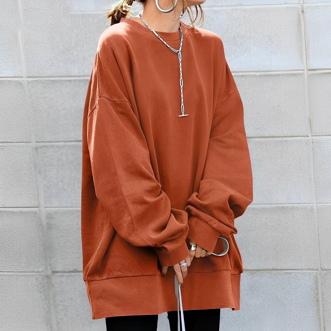 Přes oversized designerový svetr – Jamila podzimní edice