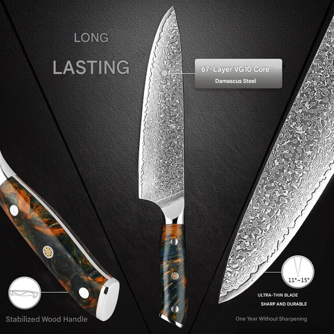Japonská damašková sada nožů – KairoBlade