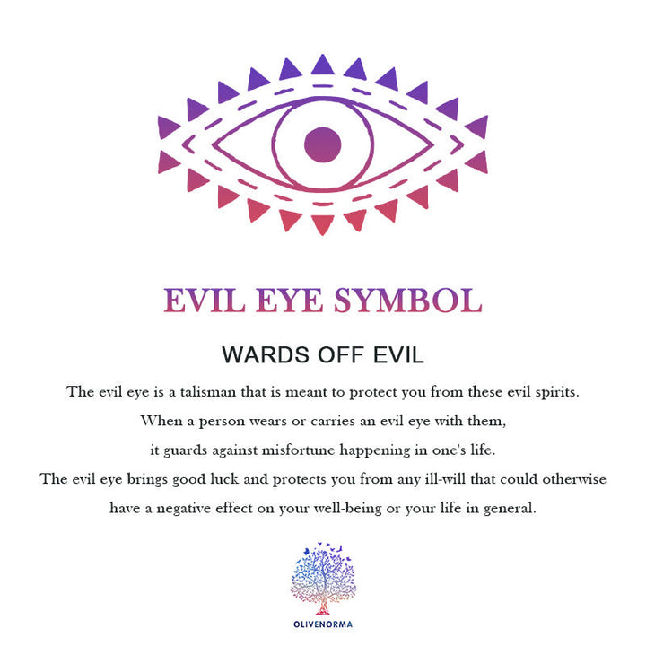 Böser Blick Symbol, Schutzamulett, violett, spirituell, Glücksbringer, Olivenorma.