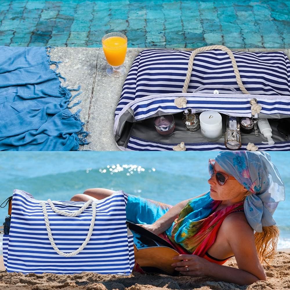 Nepromokavá extra velká plážová taška s bonusovým cestovním pouzdrem – CoastCarry