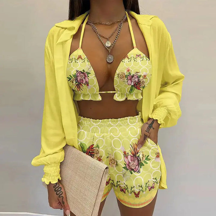 Stylový 3dílný letní outfit na pláž a k bazénu - TropenGlow