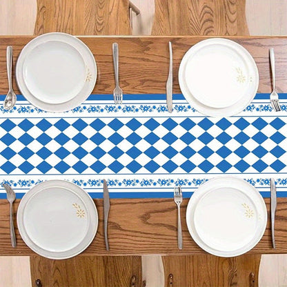 1 ks běhoun na stůl s diamantovým vzorem – WiesnLäufer Oktoberfest 2025