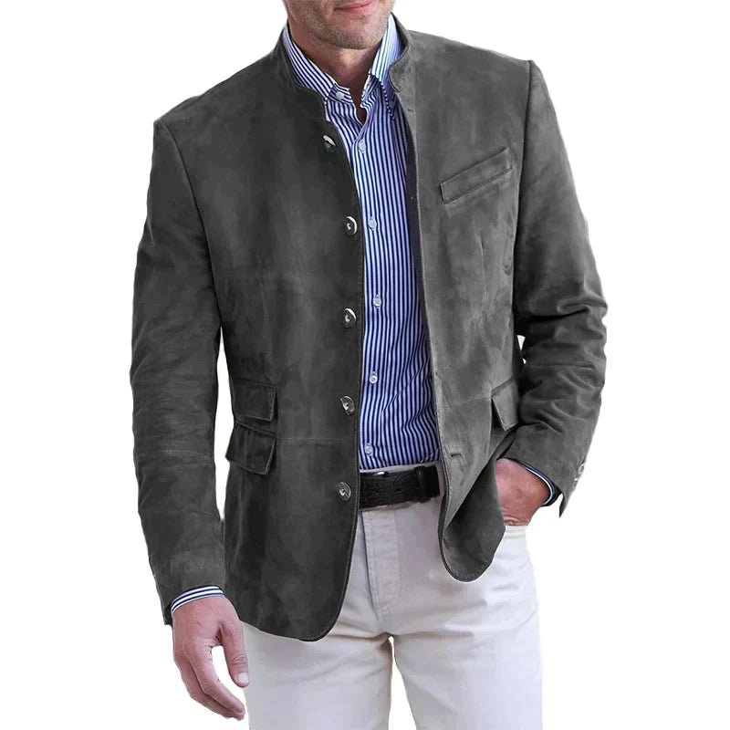 Podzimní klasická button-down bunda pro muže – Magnus