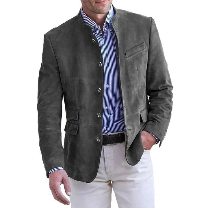 Podzimní klasická button-down bunda pro muže – Magnus