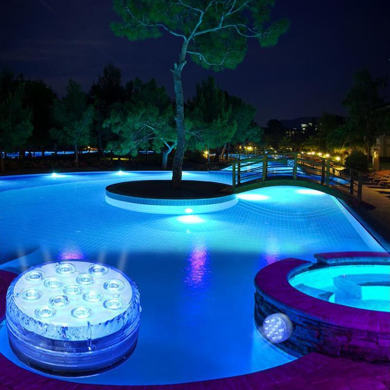 Vodotěsná LED podvodní lampa s dálkovým ovládáním - GlowRipple
