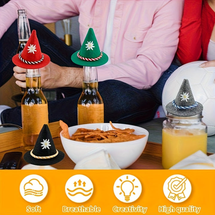 Oktoberfest mini dekorace na lahve, 2 sady (každá obsahuje 8 kusů) – EdelweissHütl Oktoberfest 2026