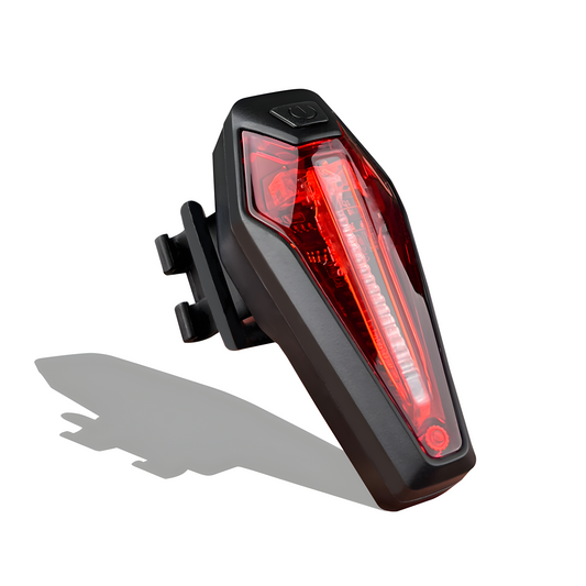 LED-Fahrradrücklicht, schwarz, rot, wasserdicht, USB-aufladbar, Sicherheitslicht für Radfahrer.
