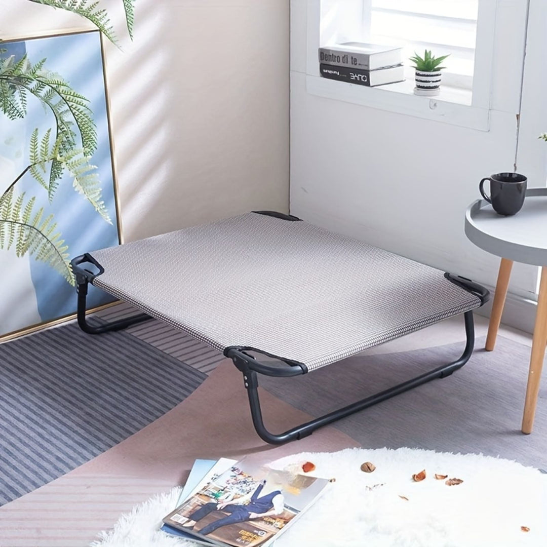 Faltbares Hundebett aus Nylon, waschbar, klein bis groß, modernes Design, Innenbereich.
