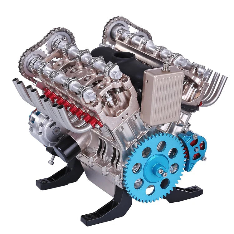 Ornament motorového bloku pro milovníky aut - TorqueV8