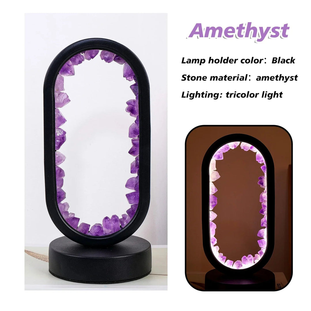 Ručně vyrobená ametystová lampa - Serenith