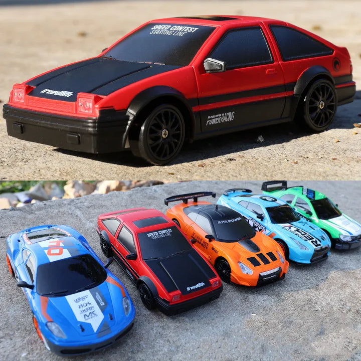 Rote ferngesteuerte Spielzeugautos, Modellautos, Rennwagen, Kunststoff, Kinder, Outdoor-Spielzeug.