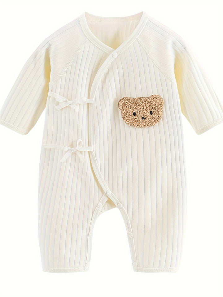 Měkký set body s motivem medvěda – Unisex dlouhý rukáv bodýčko