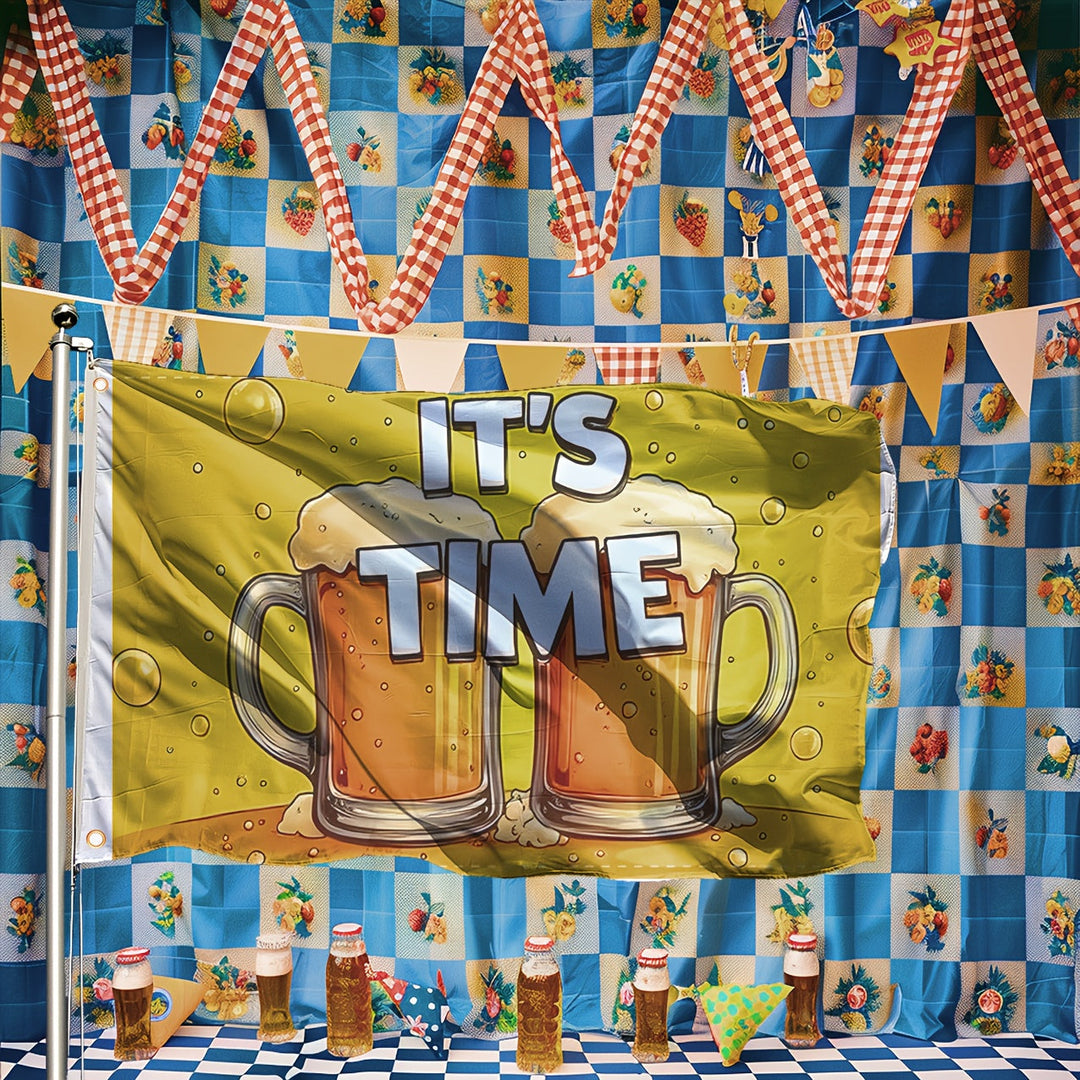 1 kus velká dekorační vlajka Oktoberfest – vlajka „Prost“ Oktoberfest 2026