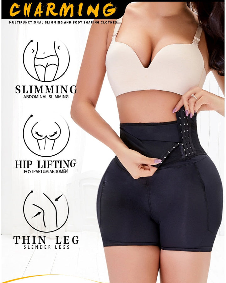 Damen Shapewear Hose, schwarz, Bauchweg, Po-Lifting, schlanke Beine, figurformend.
