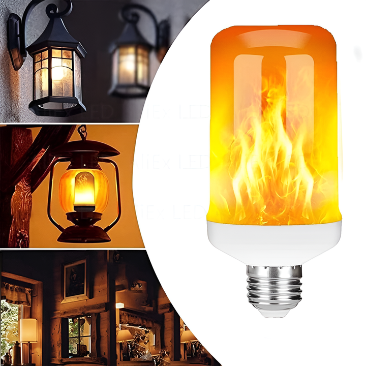 LED-Flammenlampe E27, warmes Licht, dekorative Glühbirne, ideal für Innen- und Außenbeleuchtung