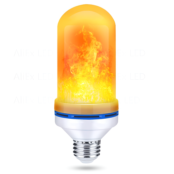 LED-Flammenlampe, E27, warmweiß, energiesparend, dekorativ, für Innenräume.