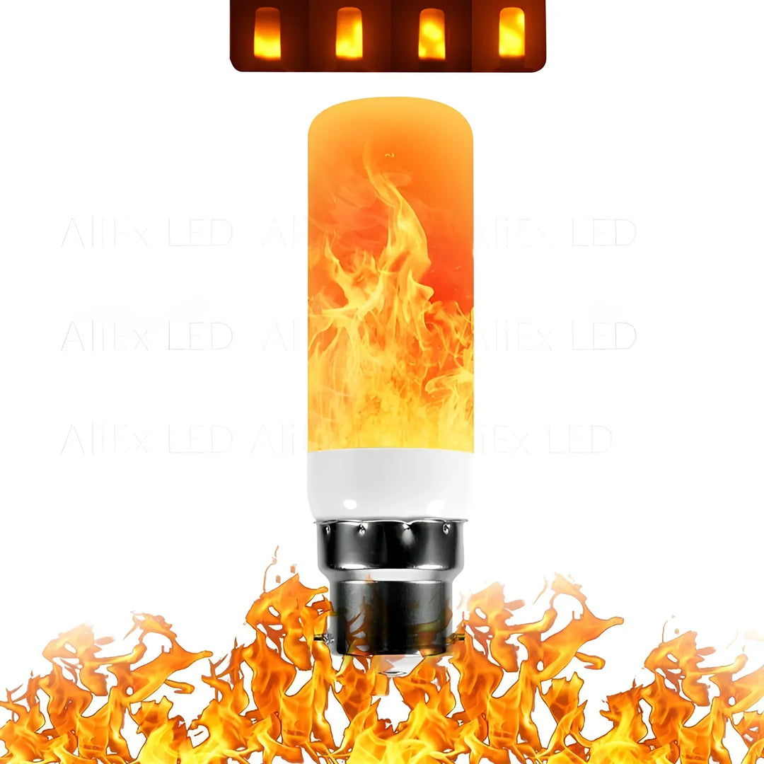 LED-Flammenlampe, E27, realistische Flammenoptik, energiesparend, warmweiß, dekorativ.