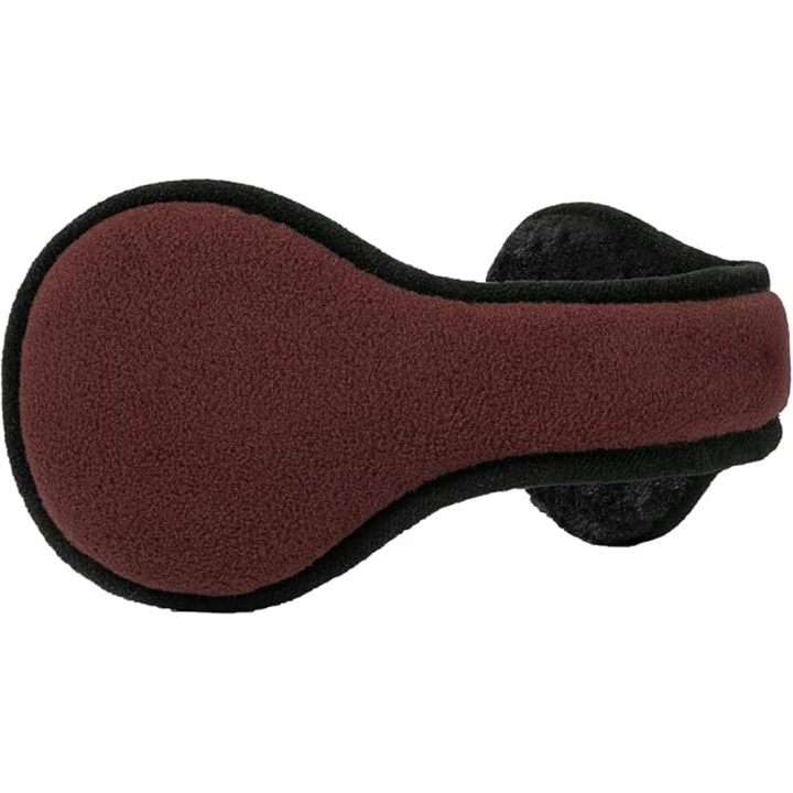Braune Fleece-Ohrenschützer, Winteraccessoire, warm, verstellbar, Unisex-Design.