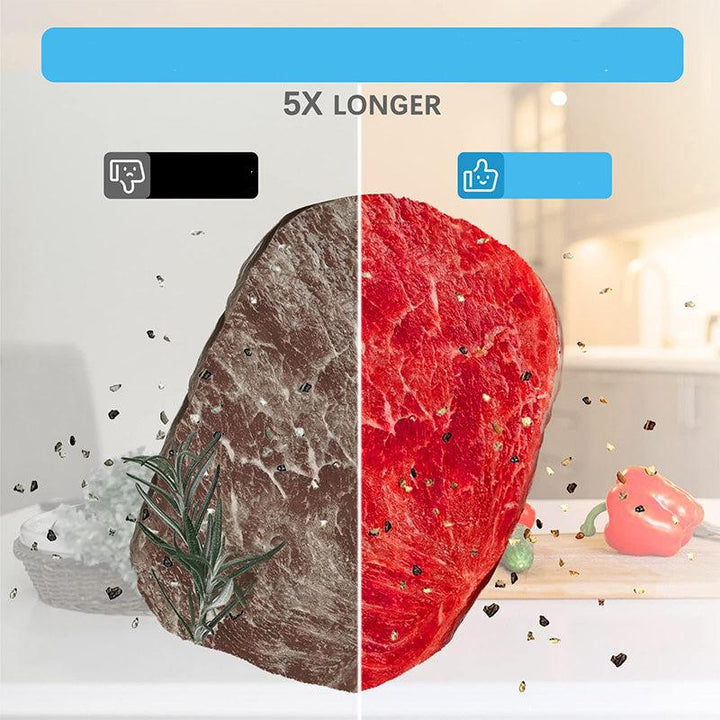 Hälfte frisches rotes Fleisch, Hälfte braunes Fleisch, Vergleich, Lebensmittelqualität, Küche.