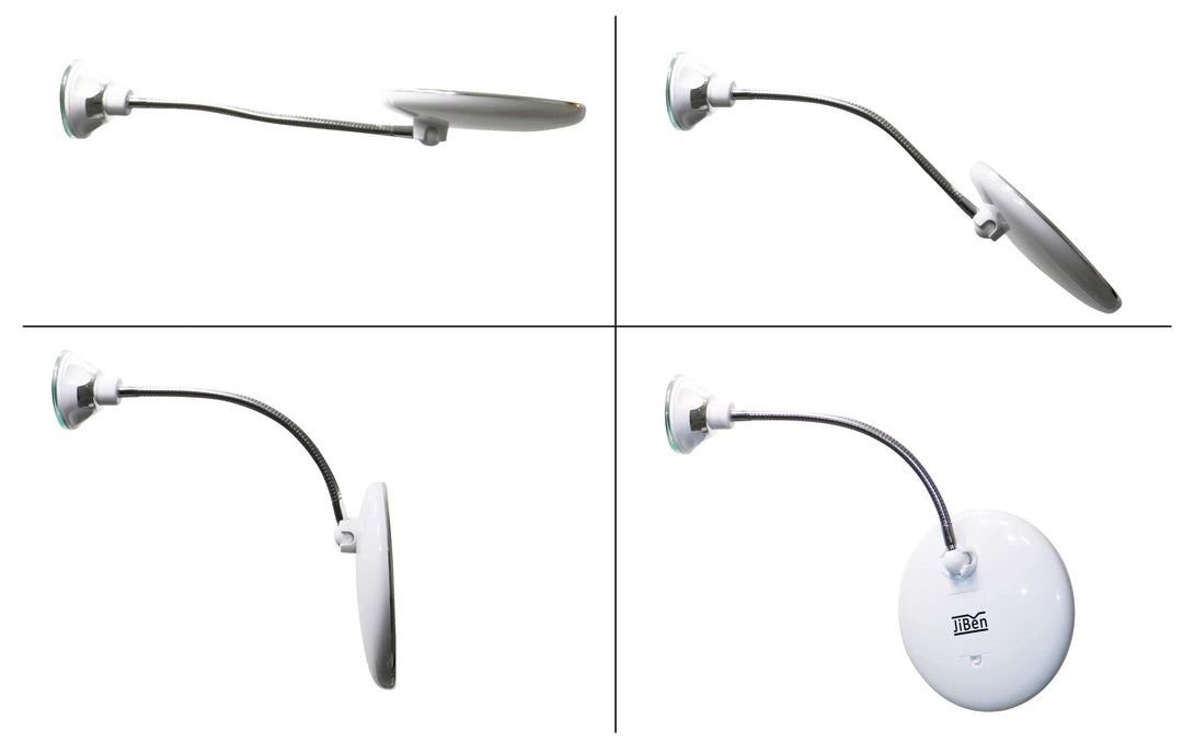 LED zvětšovací zrcadlo s flexibilním husím krkem – Claravue
