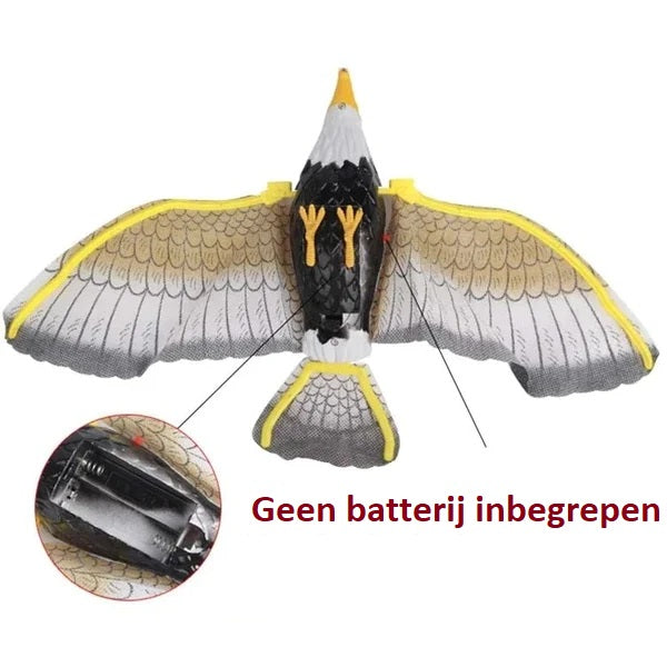 Fliegender Vogel-Drohne Spielzeug, gelb-grau, ferngesteuert, keine Batterie enthalten.